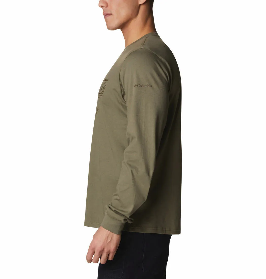 Columbia Men Green Brighton Woods Graphic Tshirt