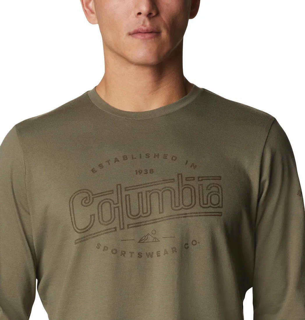 Columbia Men Green Brighton Woods Graphic Tshirt