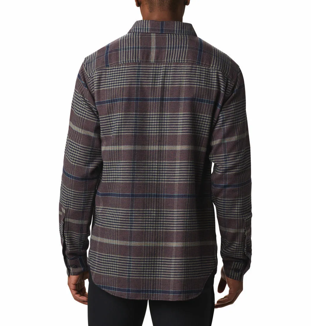 Columbia Men Green Cornell Woods Flannel Long Sleeve Shirt