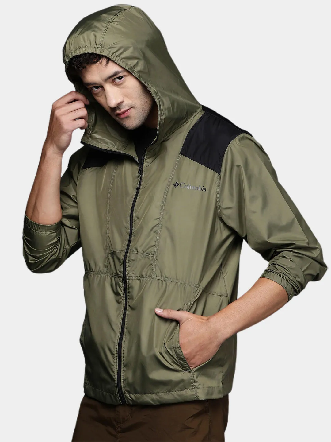 Columbia Men Green Flashback Windbreaker Jacket