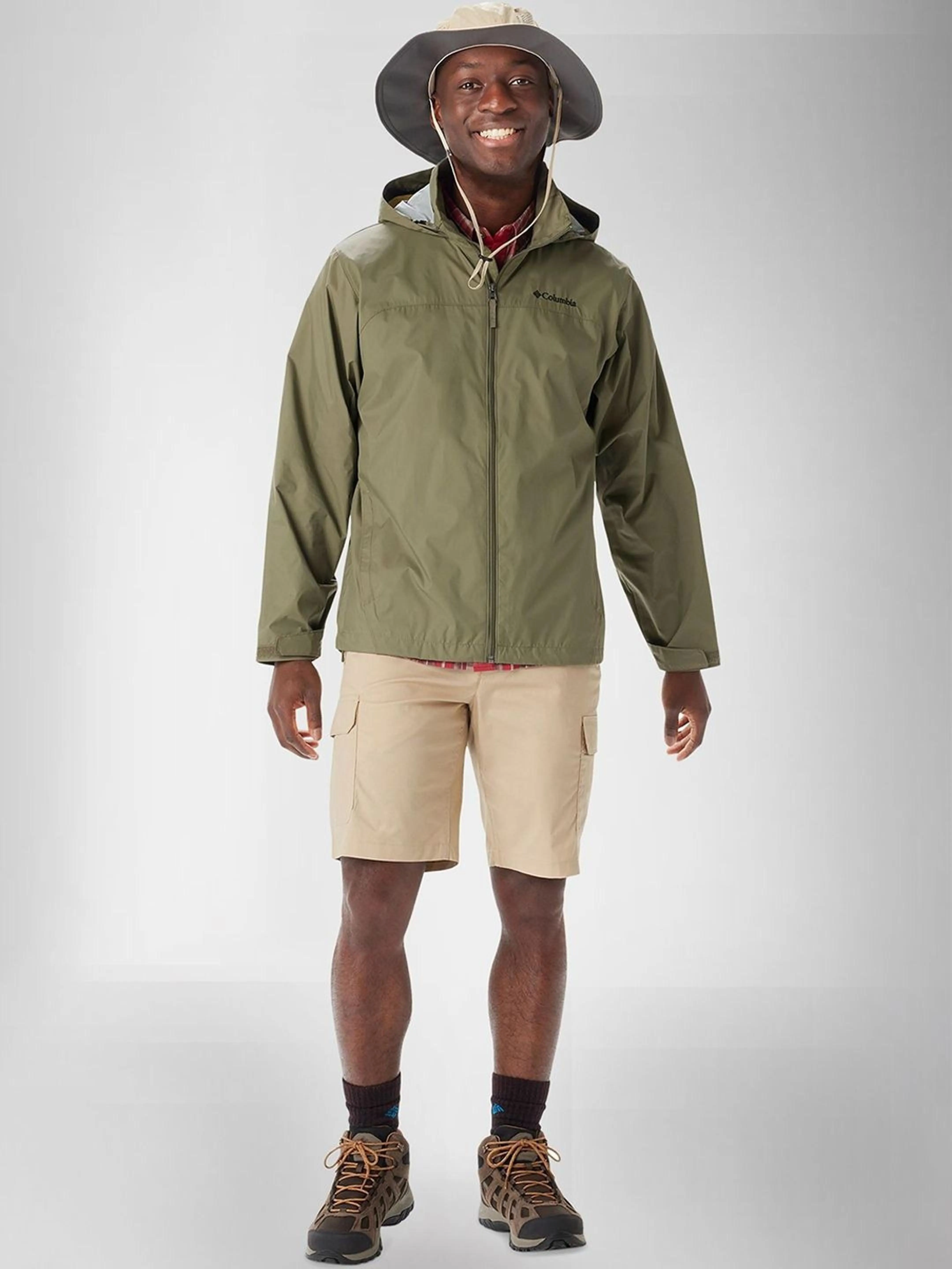 Columbia Men Green Glennaker Lake II Rain Jacket