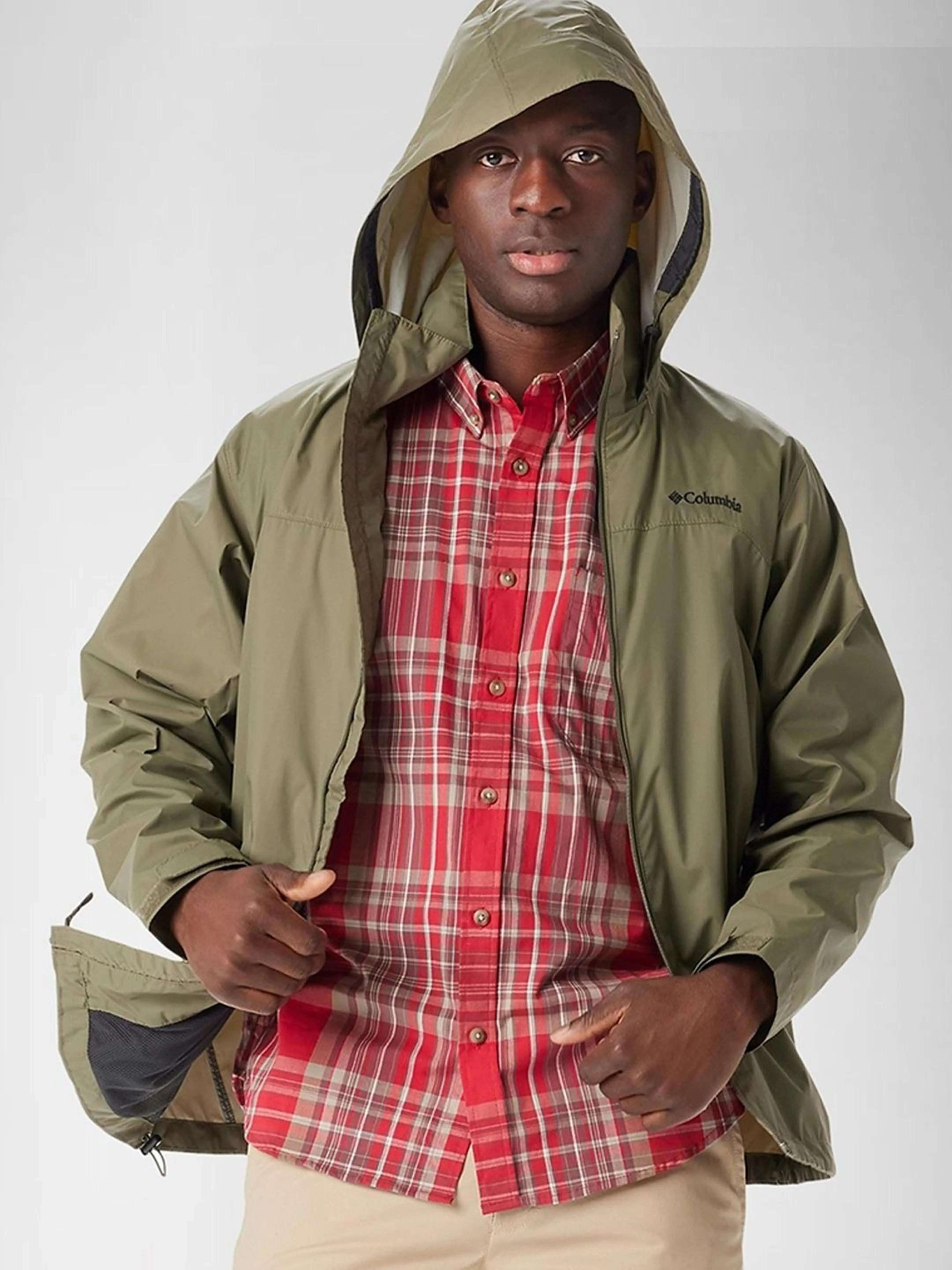 Columbia Men Green Glennaker Lake II Rain Jacket