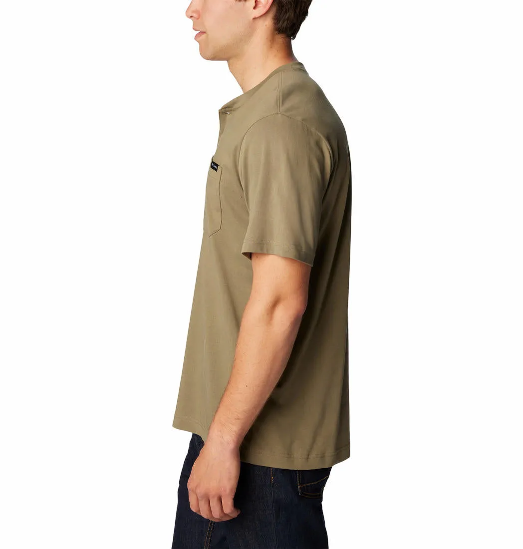 Columbia Men Green Landroamer Henley Tshirt