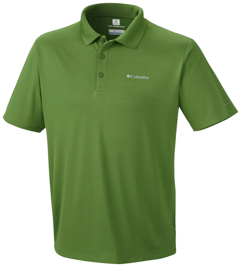 Columbia Men Green Omni-Freeze Zero Rules Polo Tshirt