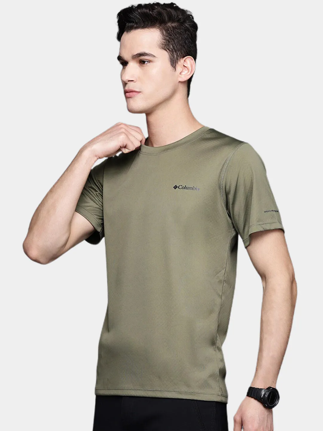 Columbia Men Green Omni-Freeze Zero Rules Tshirt