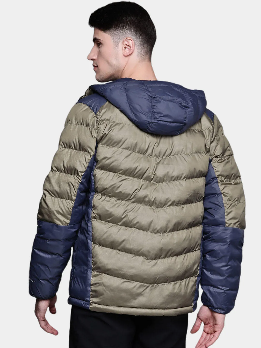 Columbia Men Green Omni-Heat Infinity Labyrinth Loop Hooded Jacket