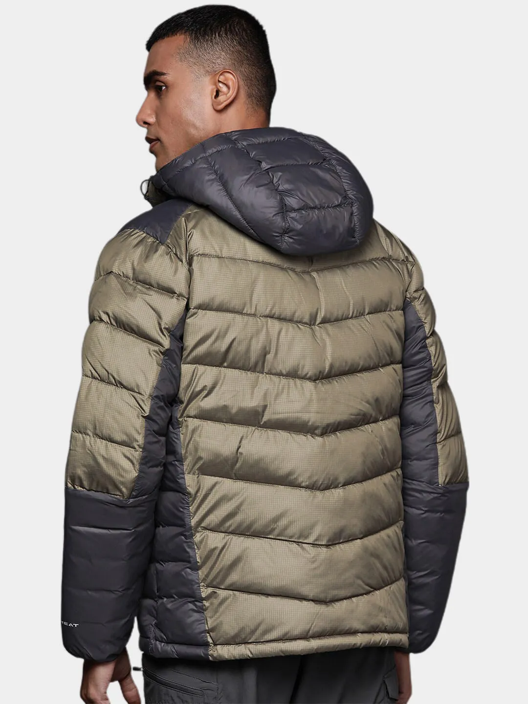 Columbia Men Green Omni-Heat Infinity Labyrinth Loop Hooded Jacket