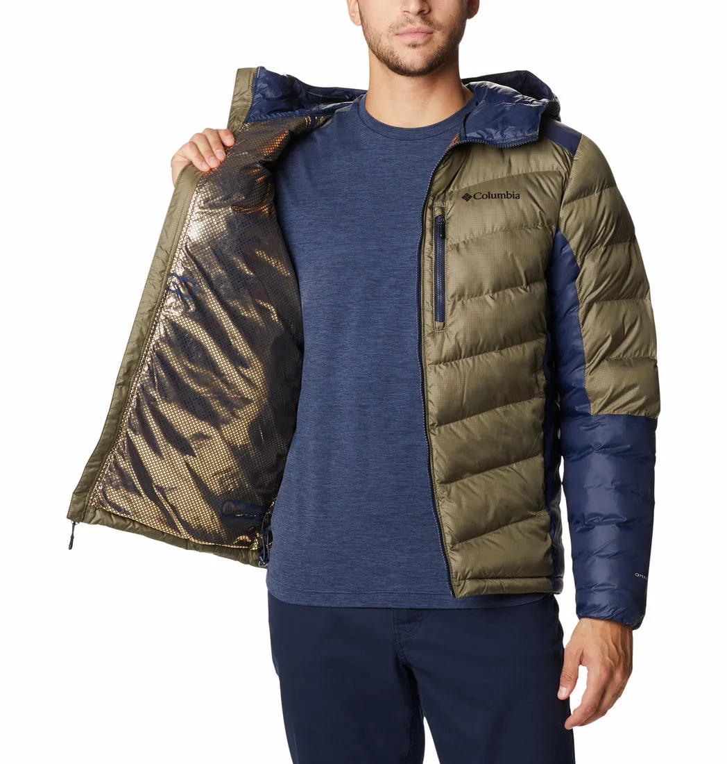 Columbia Men Green Omni-Heat Infinity Labyrinth Loop Hooded Jacket