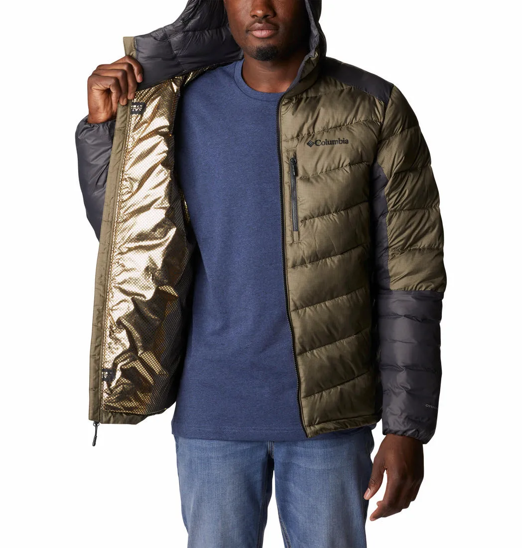 Columbia Men Green Omni-Heat Infinity Labyrinth Loop Hooded Jacket