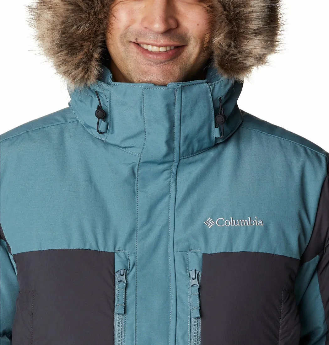 Columbia Men Green Omni-Heat Infinity Marquam Peak Fusion Parka Parka Jacket