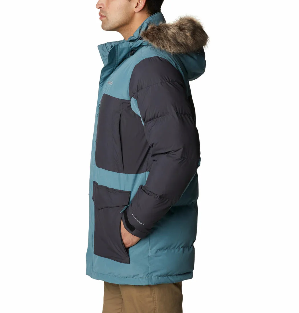 Columbia Men Green Omni-Heat Infinity Marquam Peak Fusion Parka Parka Jacket