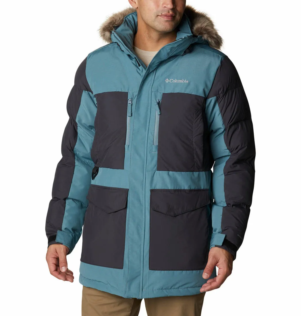 Columbia Men Green Omni-Heat Infinity Marquam Peak Fusion Parka Parka Jacket