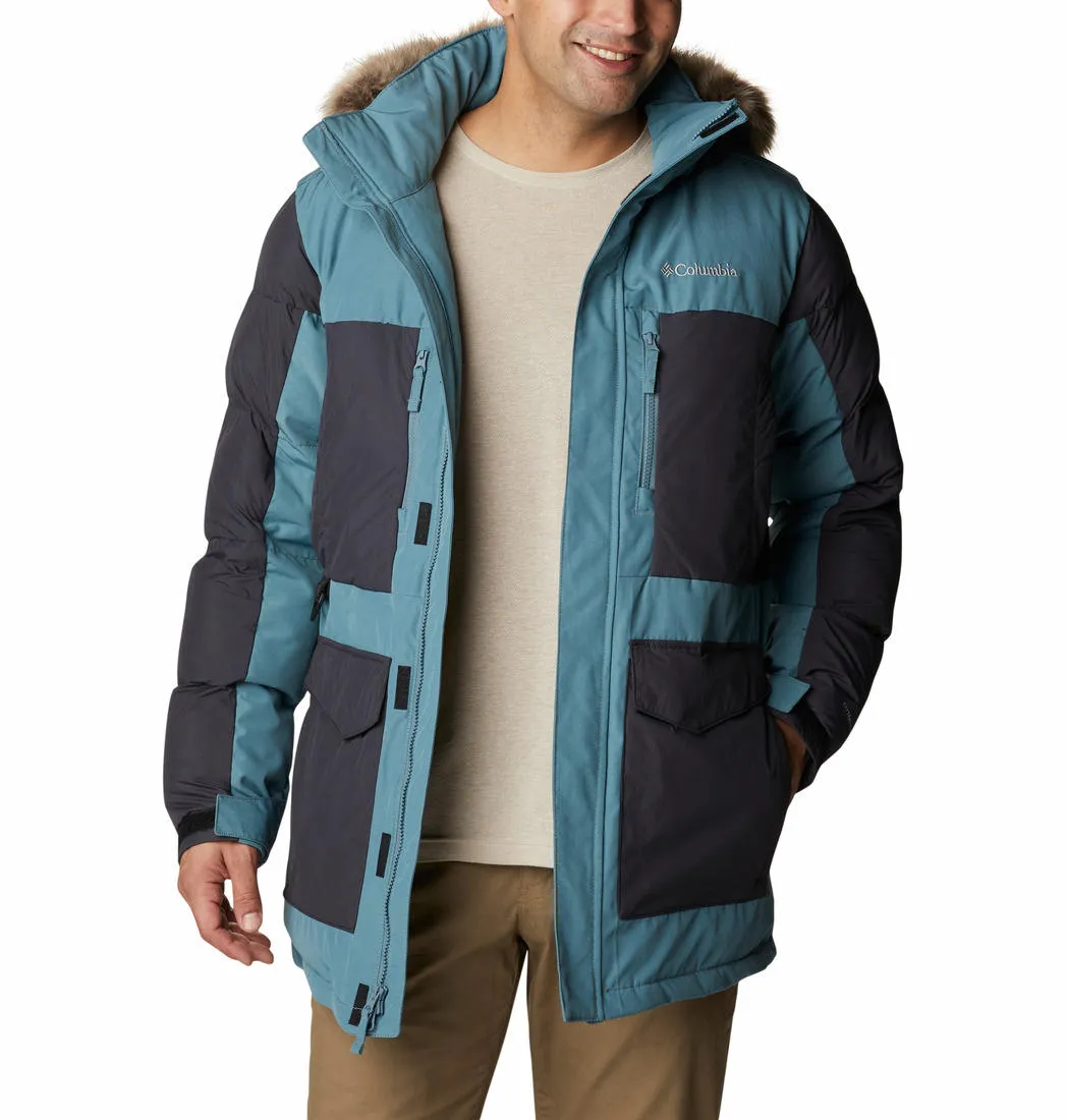 Columbia Men Green Omni-Heat Infinity Marquam Peak Fusion Parka Parka Jacket