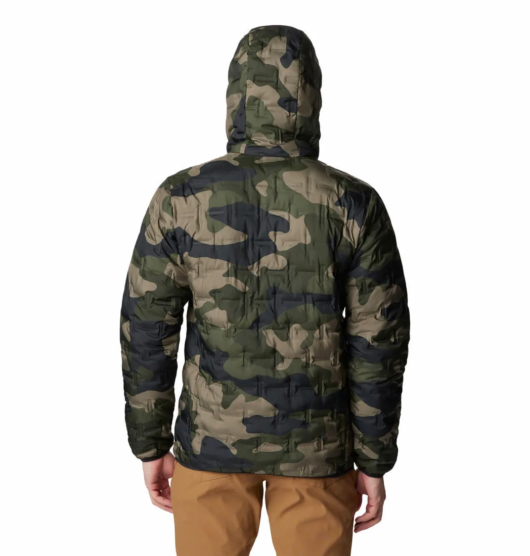 Columbia Men Green Omni-Heat Reflective Delta Ridge Hooded Down Jacket