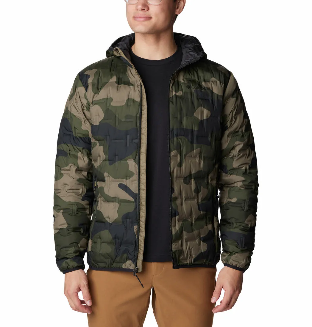 Columbia Men Green Omni-Heat Reflective Delta Ridge Hooded Down Jacket