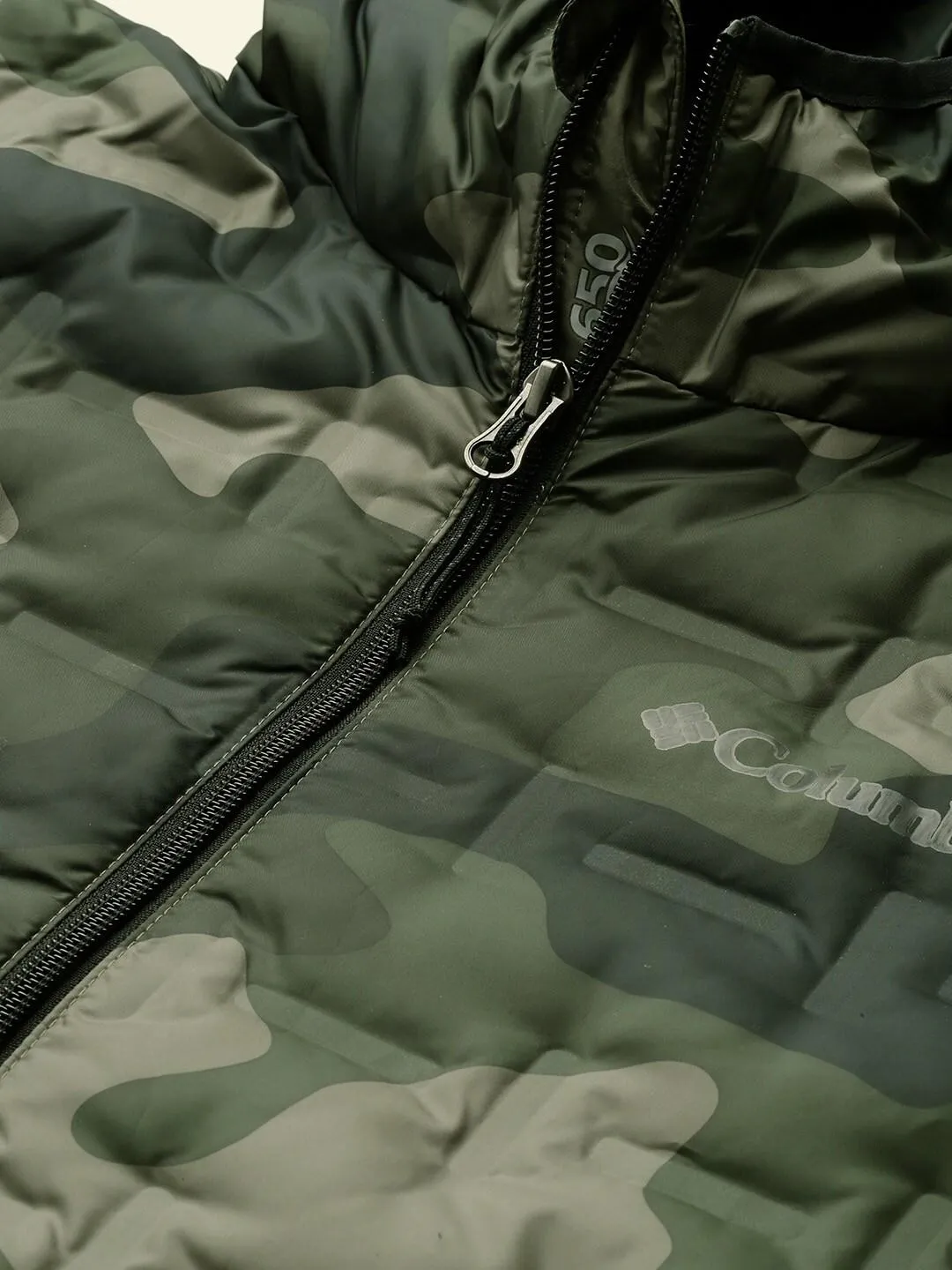 Columbia Men Green Omni-Heat Reflective Delta Ridge Hooded Down Jacket