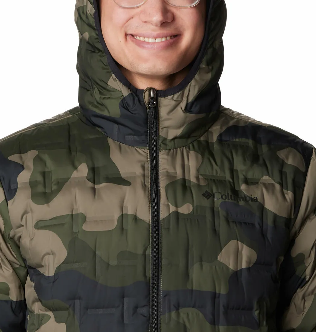 Columbia Men Green Omni-Heat Reflective Delta Ridge Hooded Down Jacket