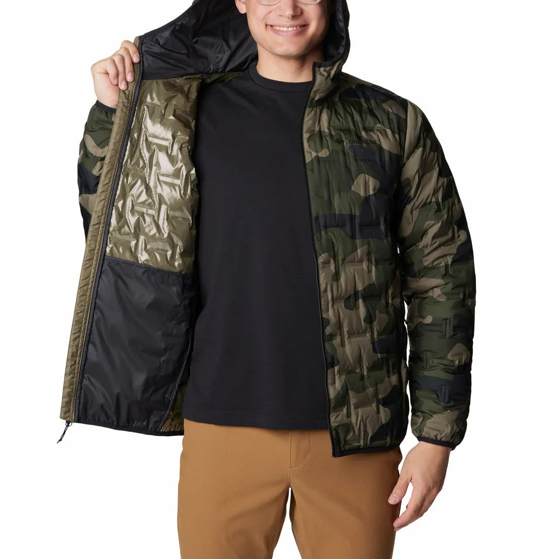 Columbia Men Green Omni-Heat Reflective Delta Ridge Hooded Down Jacket
