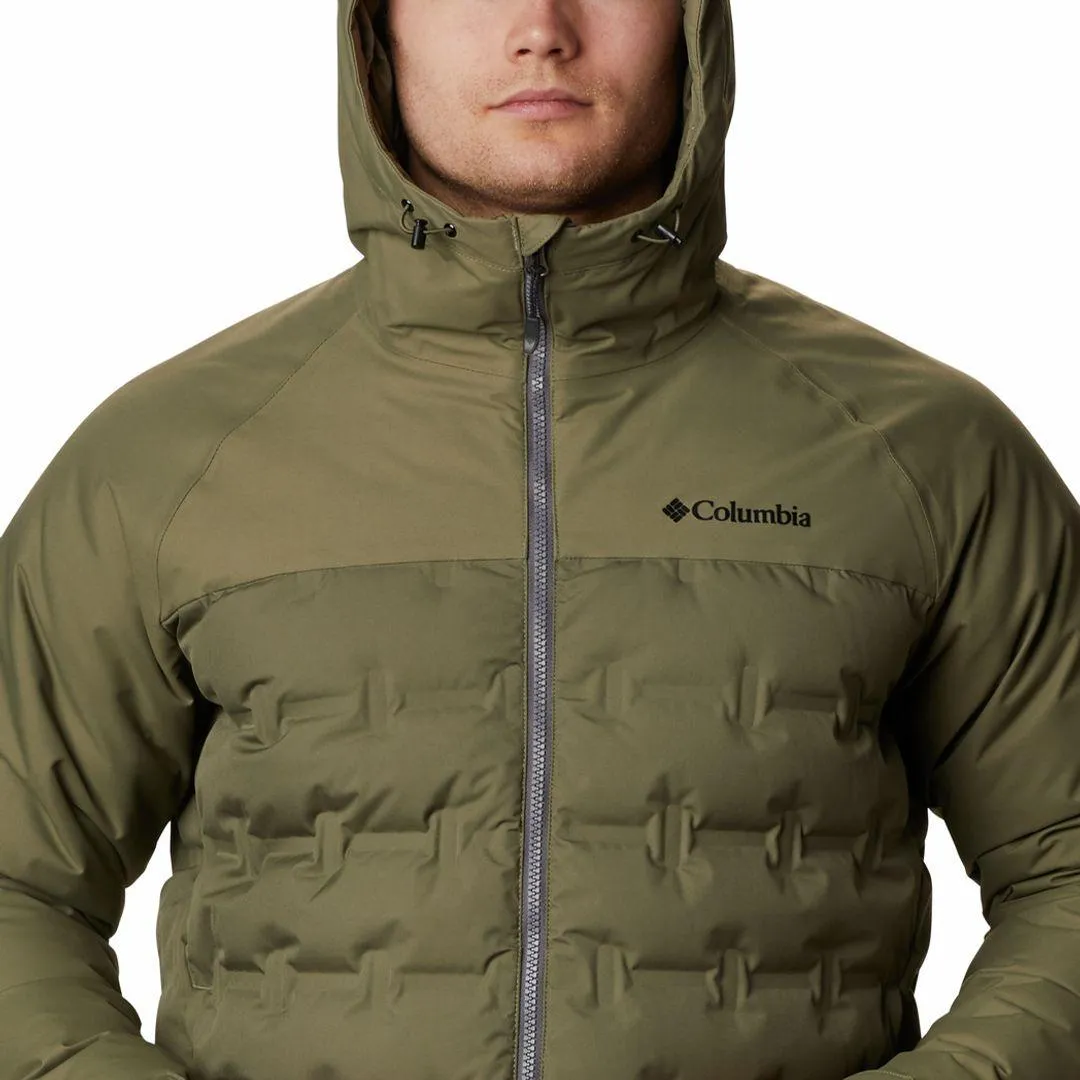 Columbia Men Green Omni-Heat Reflective Grand Trek Down Jacket