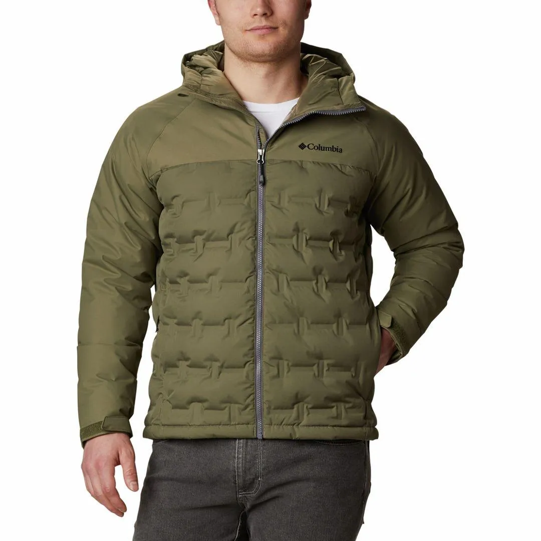 Columbia Men Green Omni-Heat Reflective Grand Trek Down Jacket