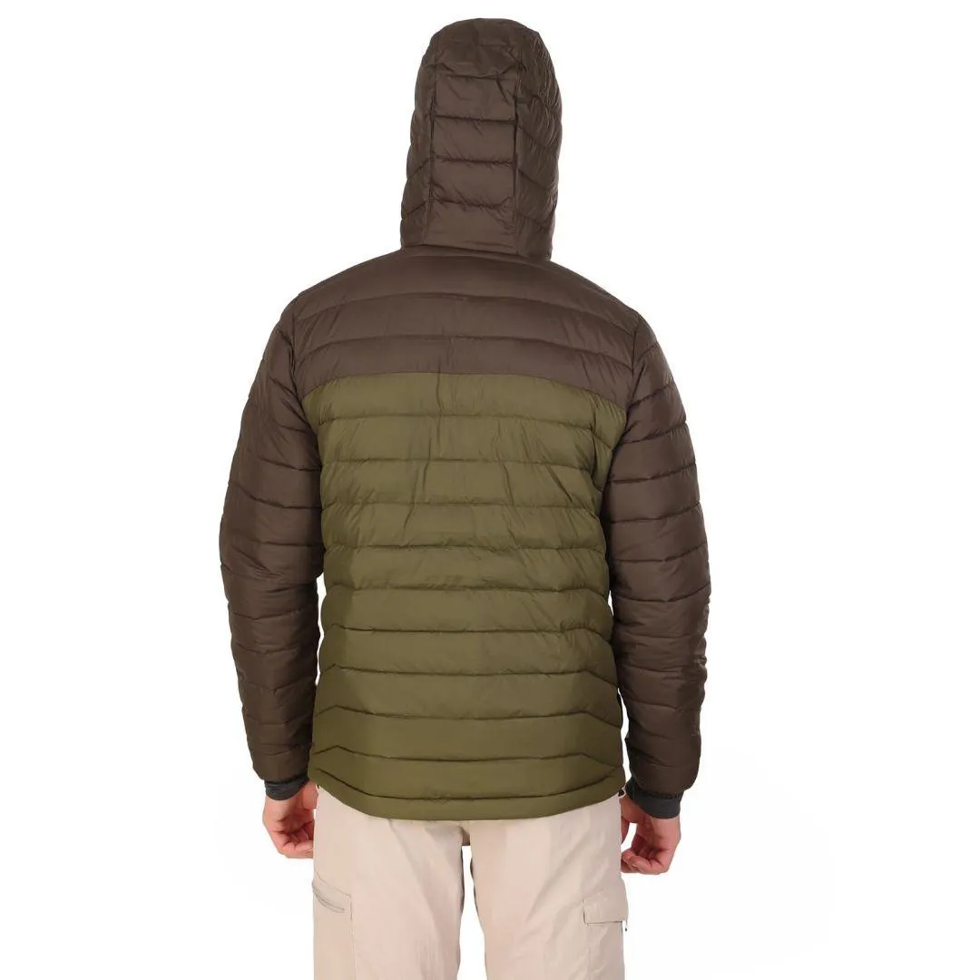 Columbia Men Green Omni-Heat Reflective Powder Lite Hooded Jacket