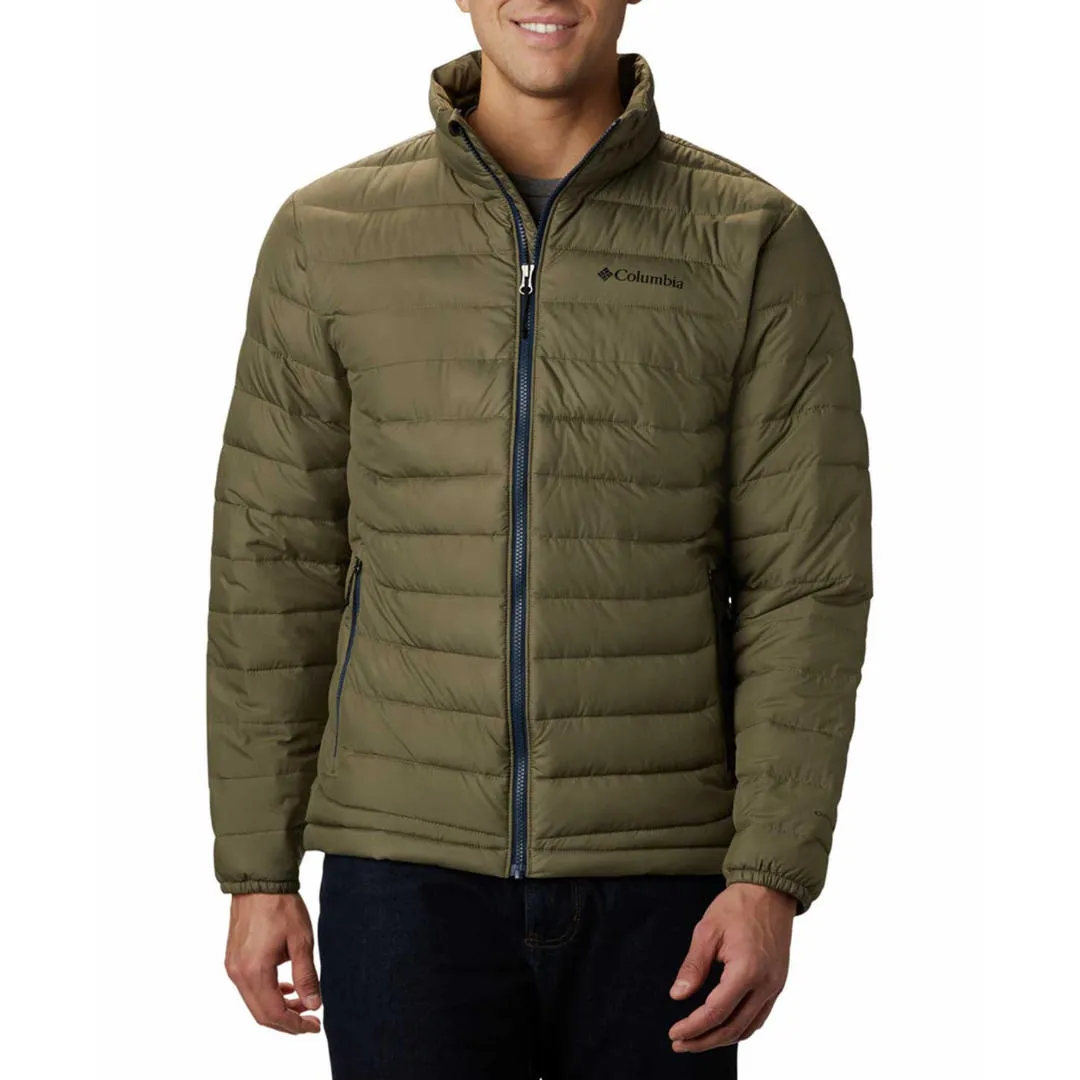 Columbia Men Green Omni-Heat Reflective Powder Lite Jacket
