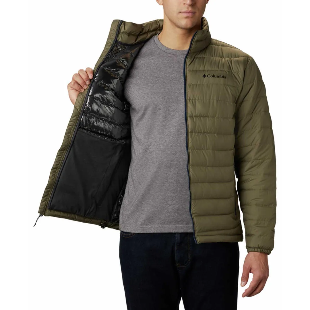 Columbia Men Green Omni-Heat Reflective Powder Lite Jacket