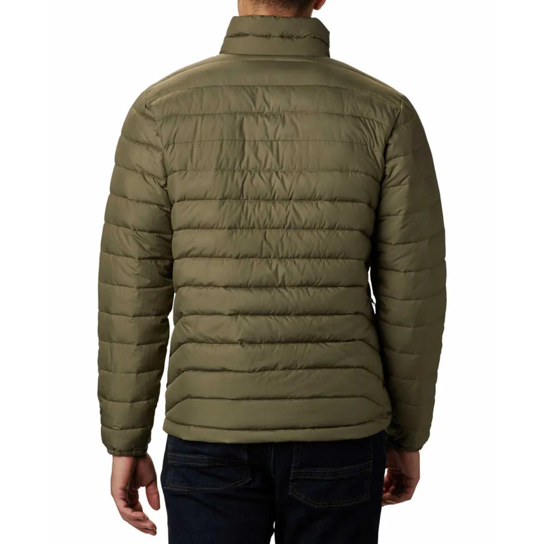 Columbia Men Green Omni-Heat Reflective Powder Lite Jacket