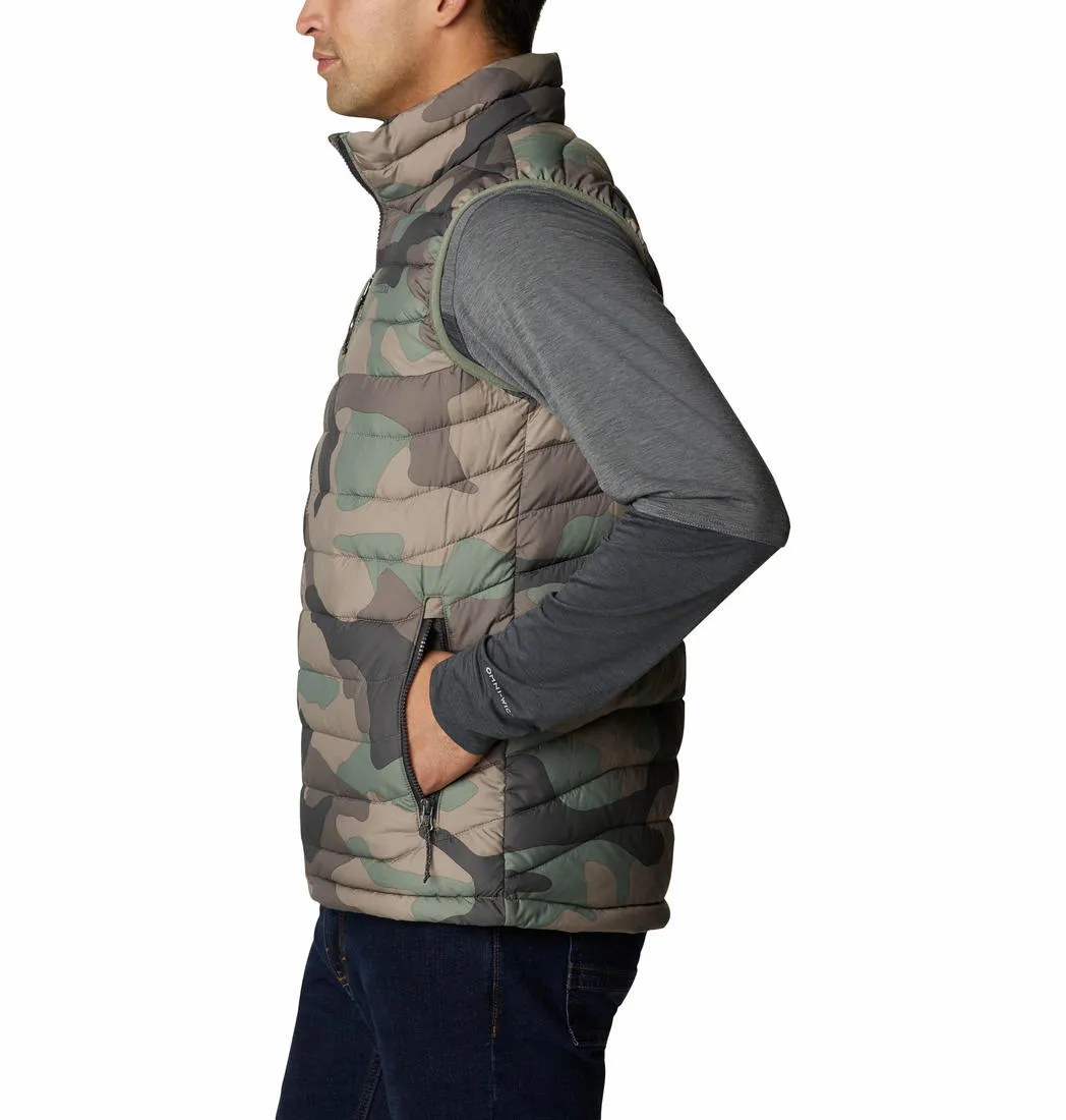 Columbia Men Green Omni-Heat Reflective Powder Lite Vest