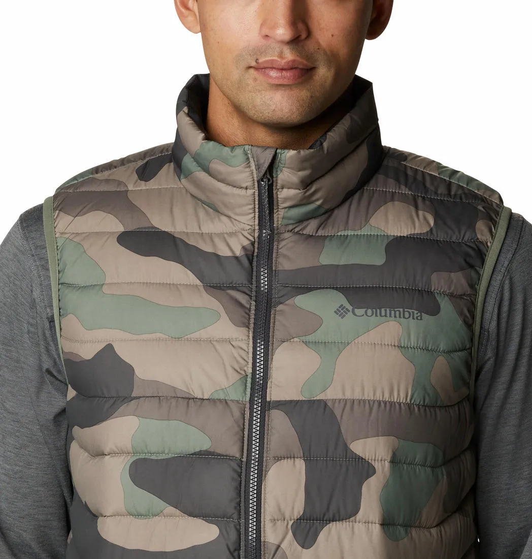 Columbia Men Green Omni-Heat Reflective Powder Lite Vest