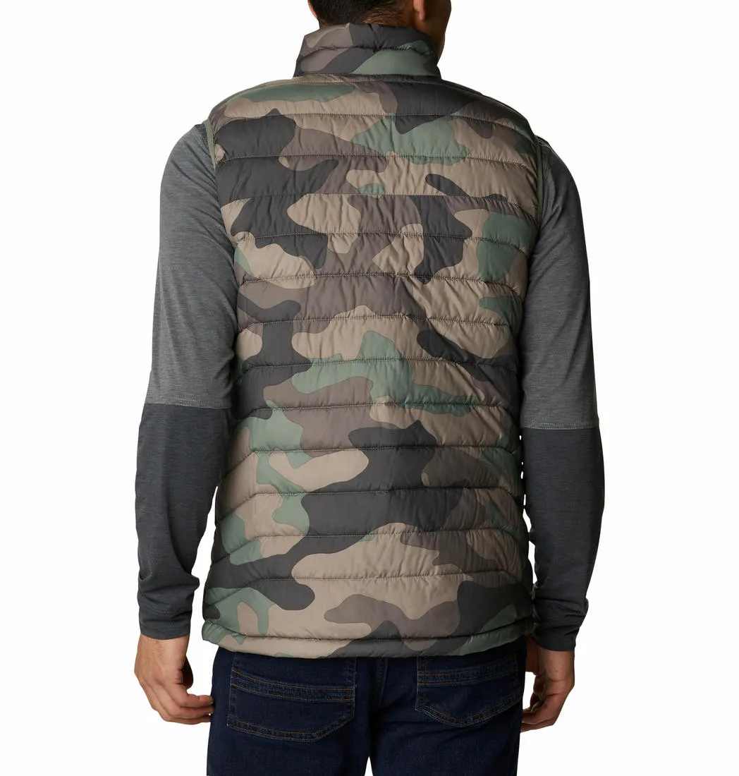 Columbia Men Green Omni-Heat Reflective Powder Lite Vest