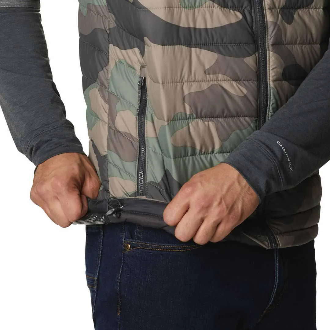 Columbia Men Green Omni-Heat Reflective Powder Lite Vest