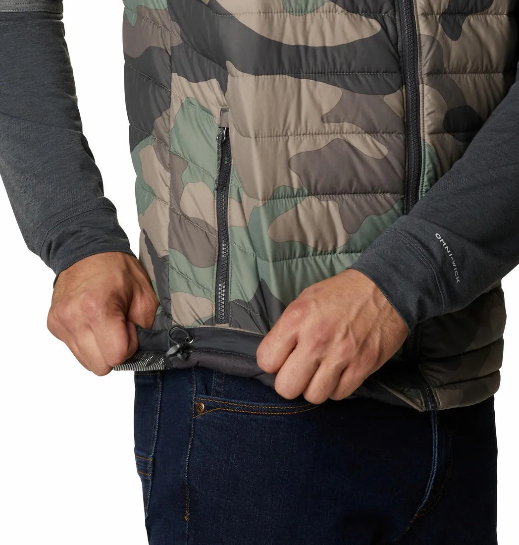 Columbia Men Green Omni-Heat Reflective Powder Lite Vest
