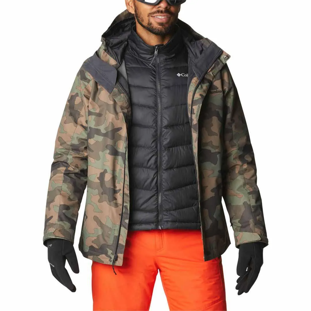 Columbia Men Green Omni-Heat Reflective Whirlibird IV Inetrchangeable Jacket