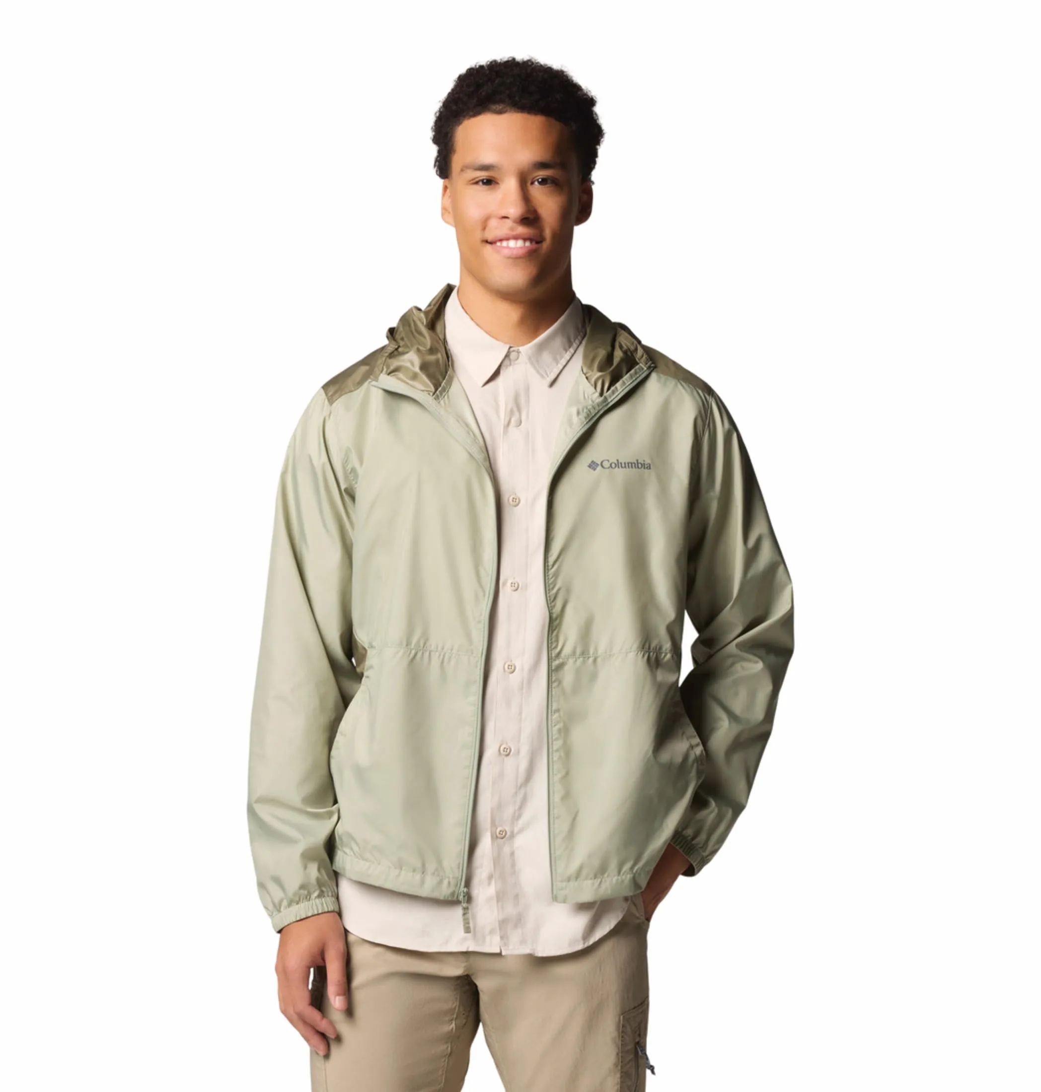 Columbia Men Green Omni-Shade Flashback II Windbreaker Jacket