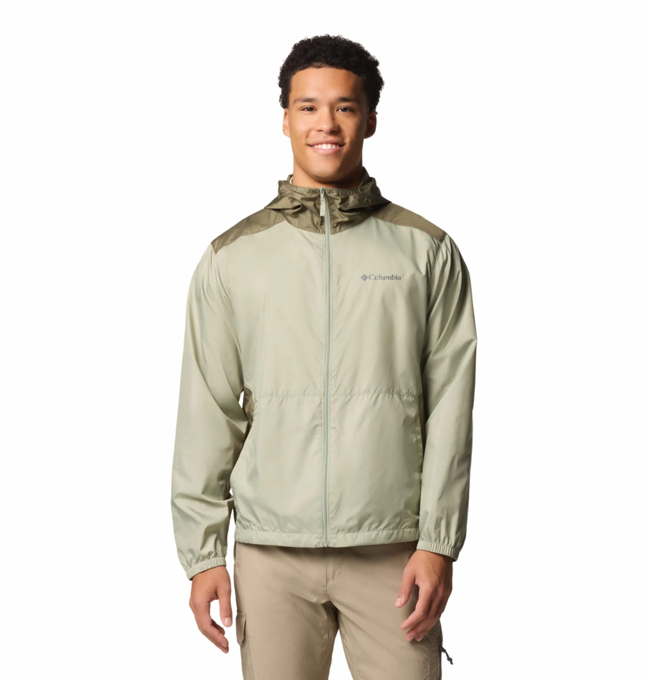 Columbia Men Green Omni-Shade Flashback II Windbreaker Jacket