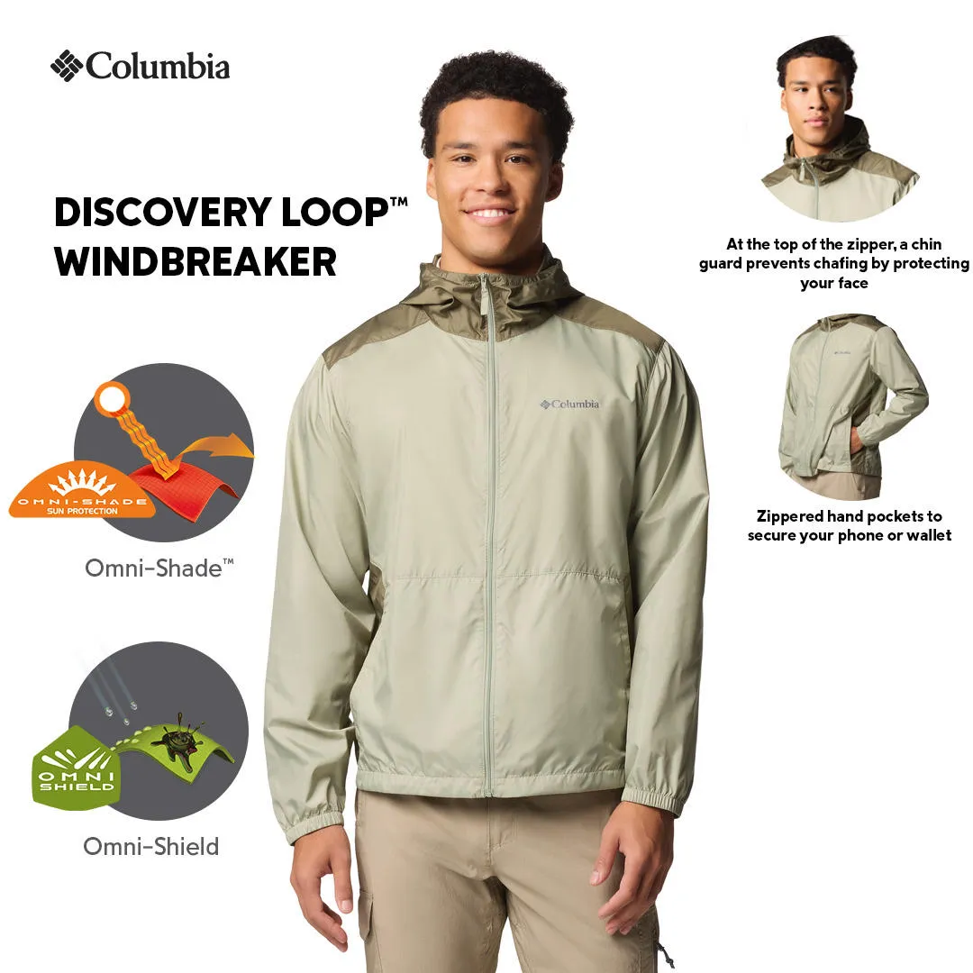 Columbia Men Green Omni-Shade Flashback II Windbreaker Jacket