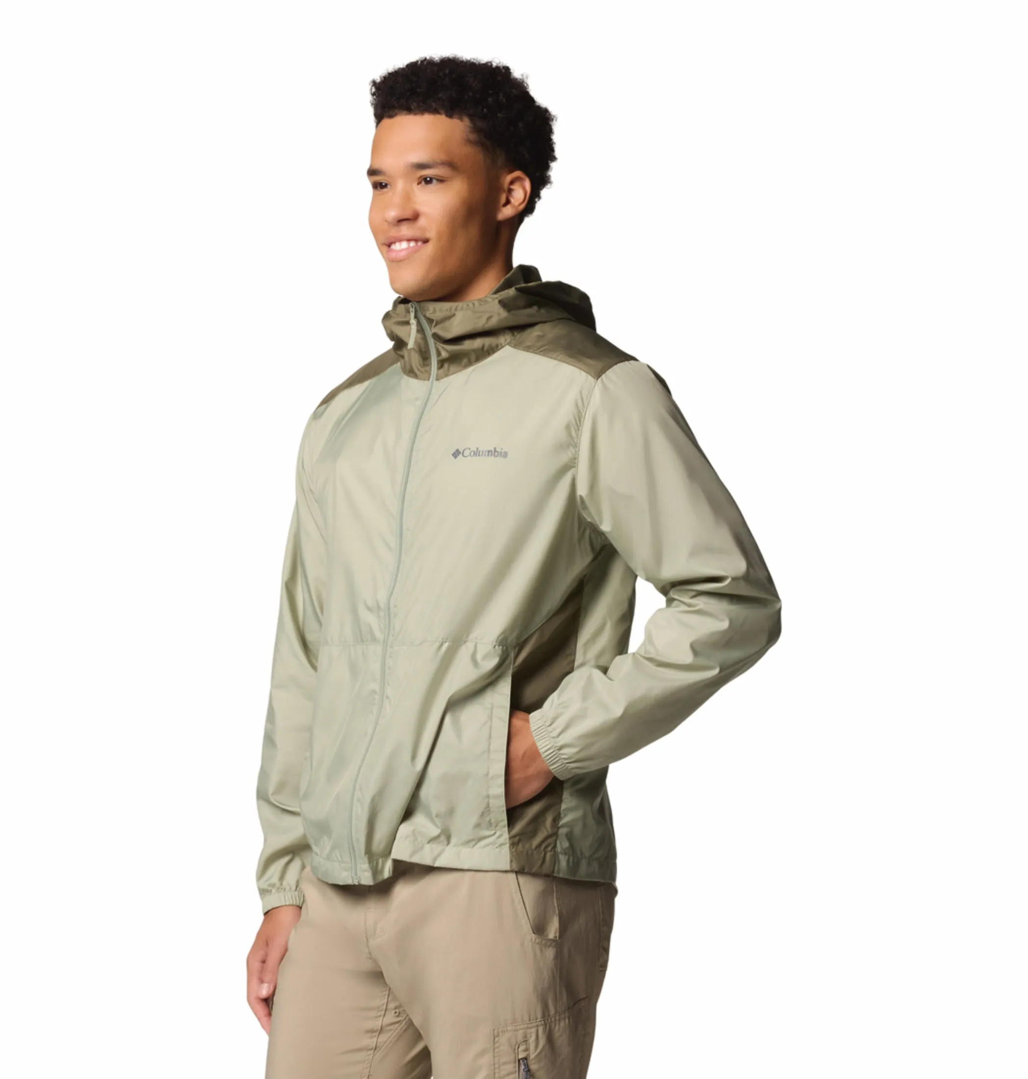 Columbia Men Green Omni-Shade Flashback II Windbreaker Jacket