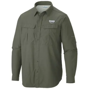 Columbia Men Green Omni-Shield Cascades Explorer Long Sleeve Shirt