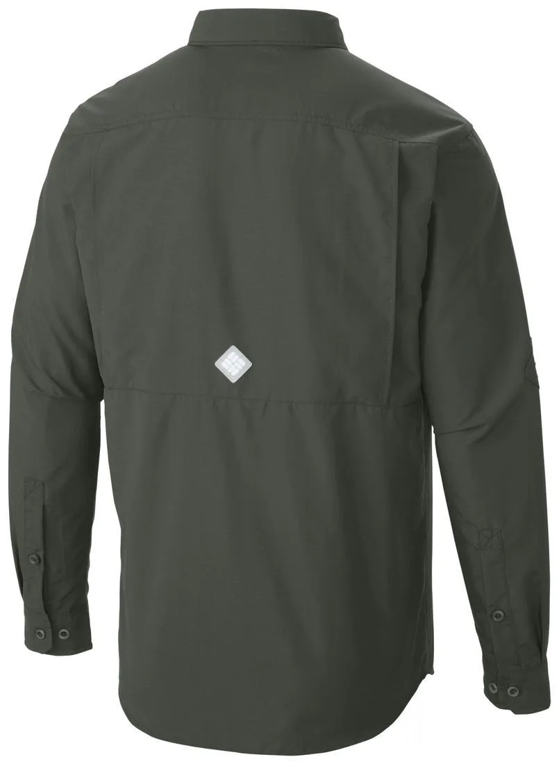 Columbia Men Green Omni-Shield Cascades Explorer Long Sleeve Shirt