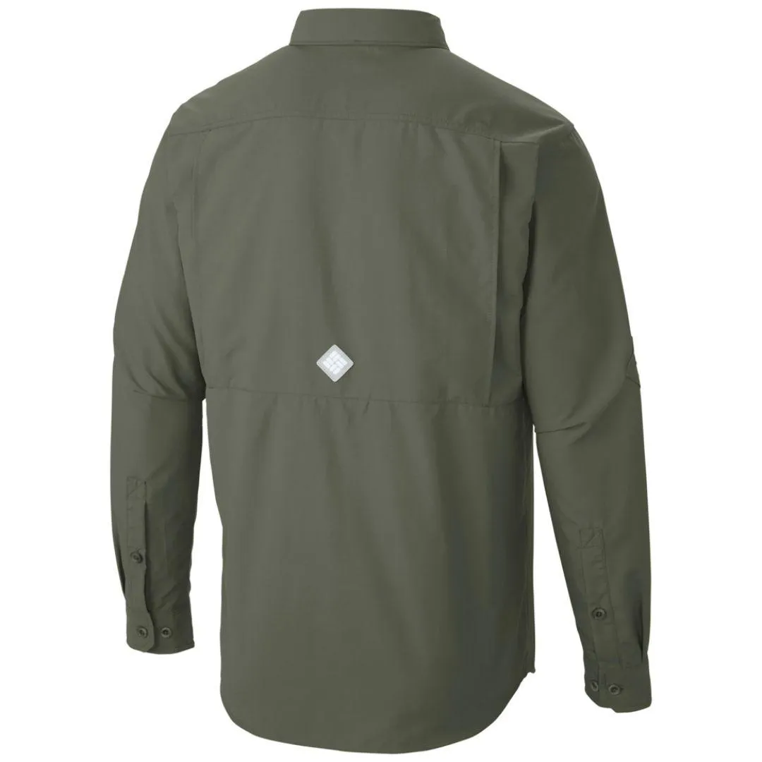 Columbia Men Green Omni-Shield Cascades Explorer Long Sleeve Shirt