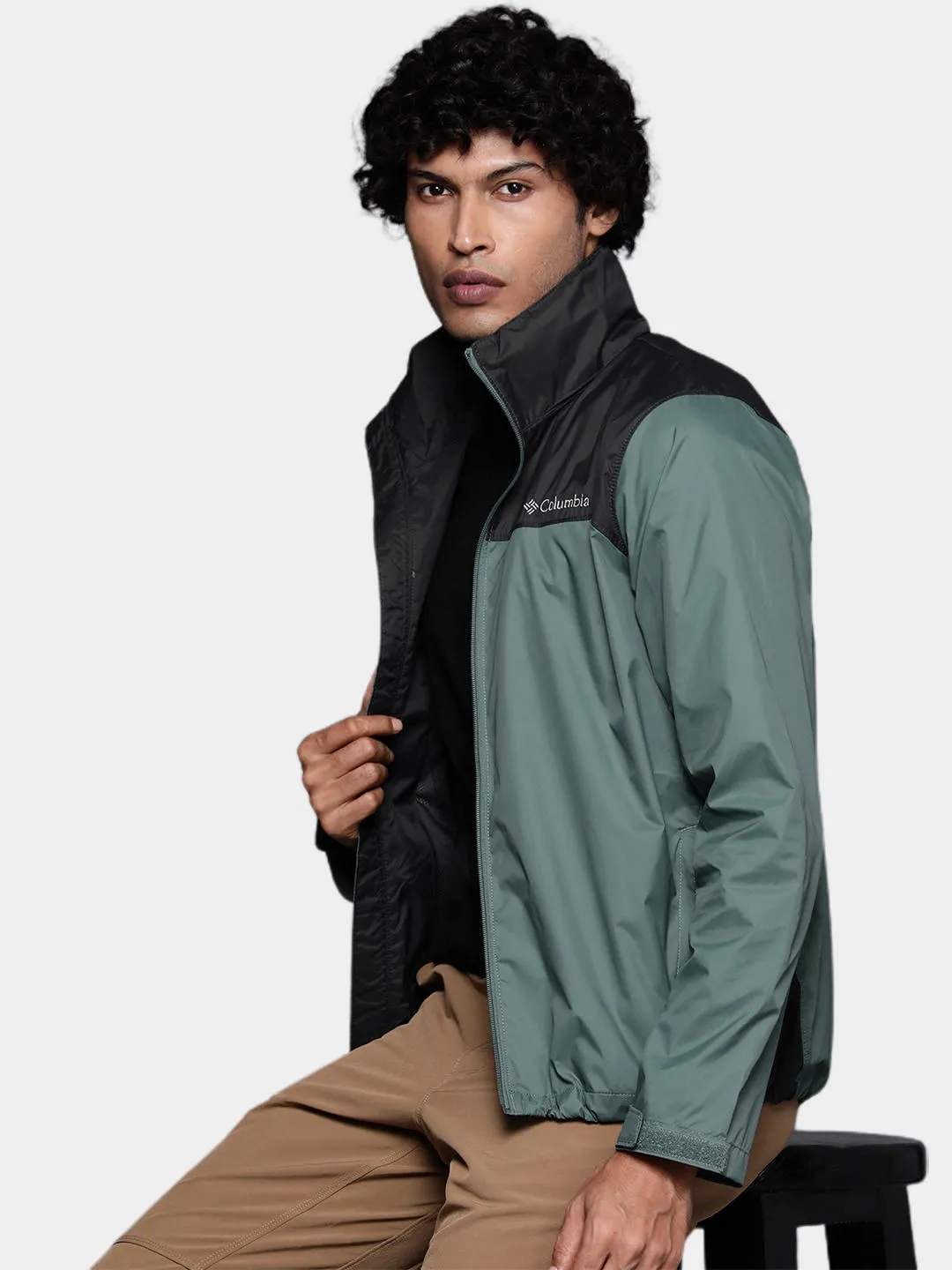 Columbia Men Green Omni-Shield Glennaker Lake Rain Waterproof Rain Jacket