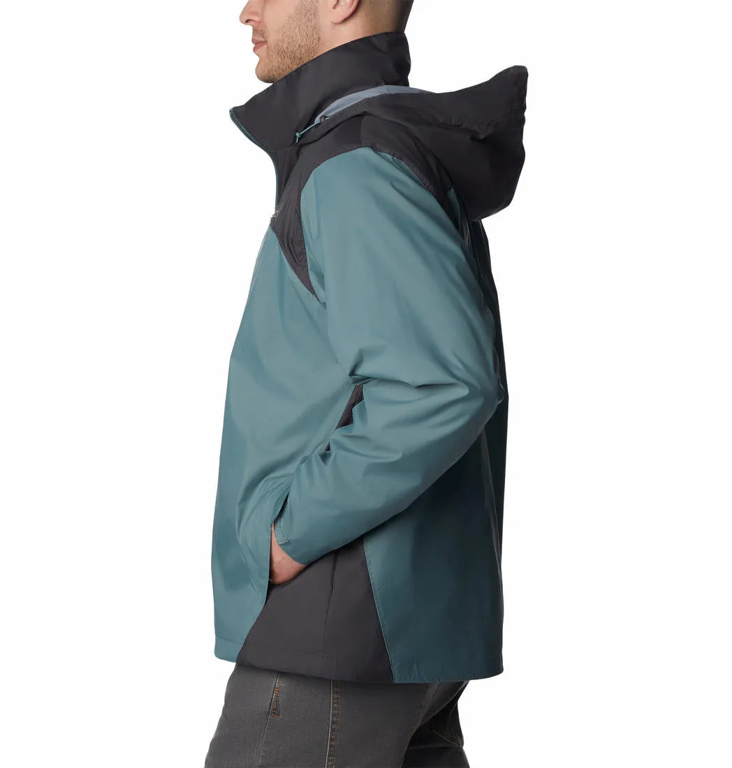 Columbia Men Green Omni-Shield Glennaker Lake Rain Waterproof Rain Jacket