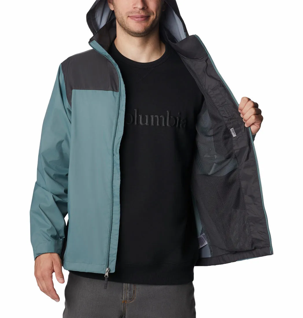 Columbia Men Green Omni-Shield Glennaker Lake Rain Waterproof Rain Jacket