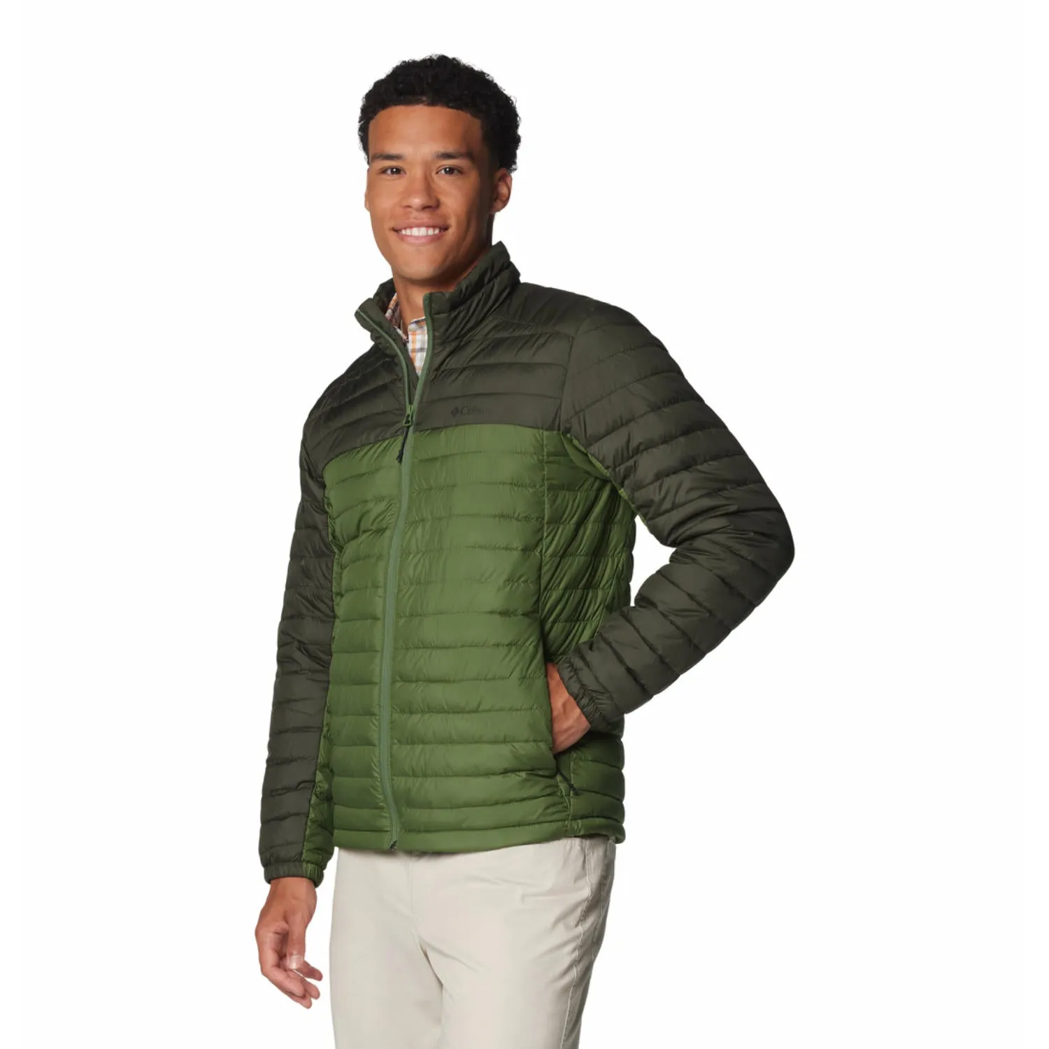 Columbia Men Green Omni-Shield Silver Falls II Jacket
