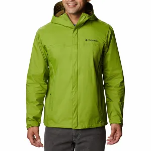 Columbia Men Green Omni-Tech Watertight II Waterproof Rain Jacket