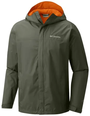 Columbia Men Green Omni-Tech Watertight II Waterproof Rain Jacket