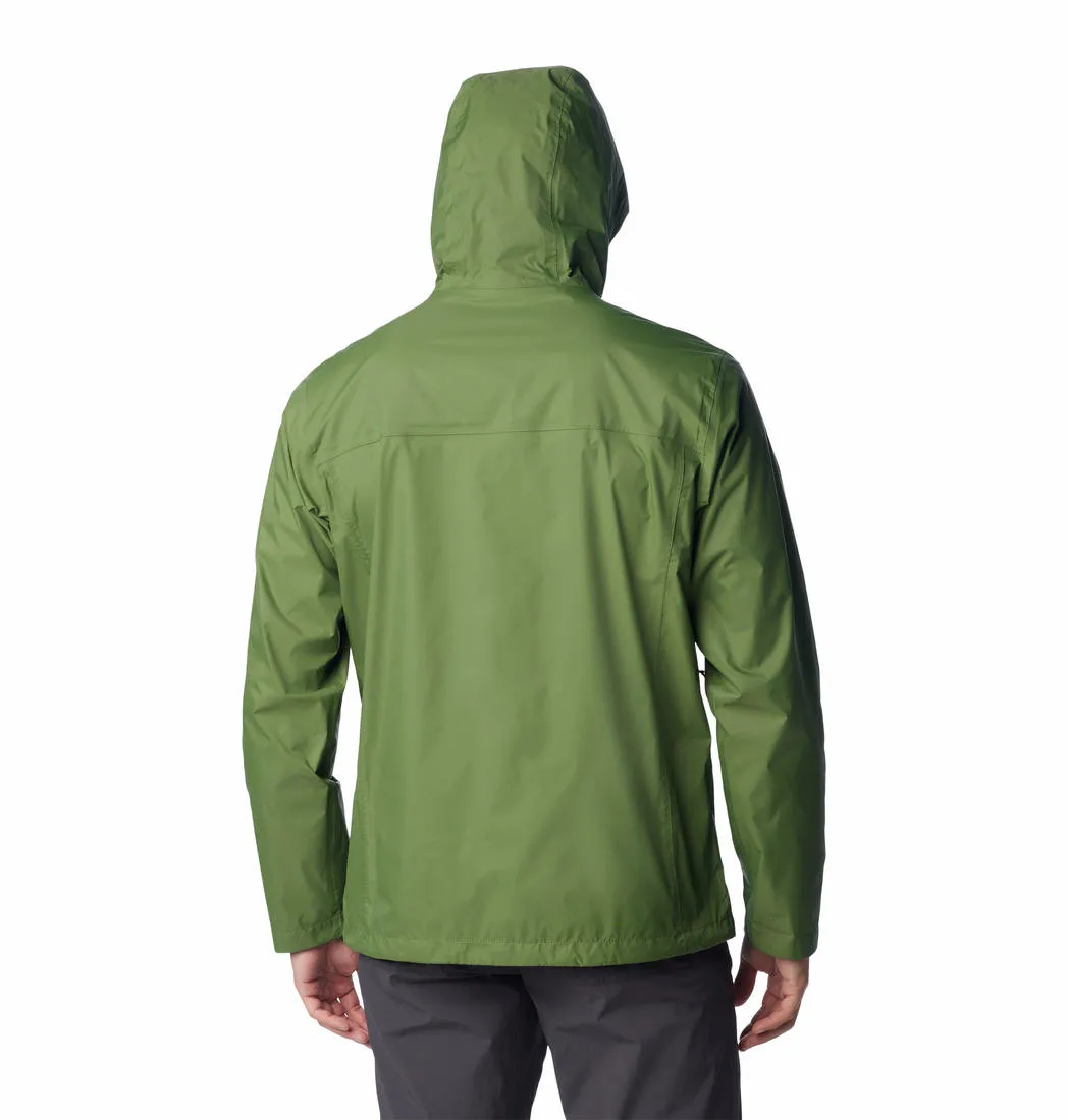 Columbia Men Green Omni-Tech Watertight II Waterproof Rain Jacket