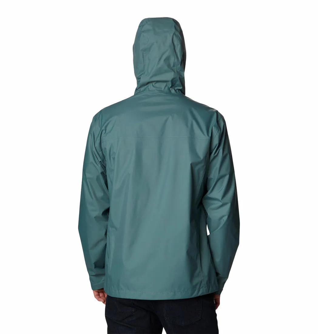 Columbia Men Green Omni-Tech Watertight II Waterproof Rain Jacket