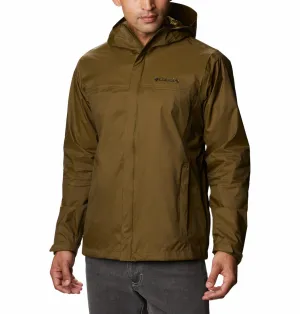 Columbia Men Green Omni-Tech Watertight II Waterproof Rain Jacket